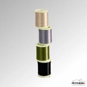 Marc Petitjean Split Thread Black/Grey/Tan/Olive 200m Spool - Picture 1 of 5