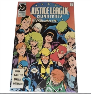 Justice League Quarterly #1 (1990) DC Comic – 80 Page Giant Conglomerate - Picture 1 of 3