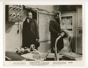 "RETORNO DE LA MOSCA" 1959 - Tres FOTOS 8x10 en blanco y negro - ¡Originales de colección! - Imagen 1 de 3