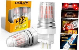 3157 LED Bulb Red, 600% Brighter 3057 4057 4157 Brake Tail Lights, LED - Picture 1 of 8