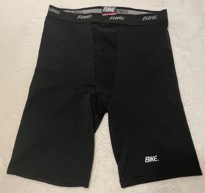 Pantalones Cortos de Compresión Marca BIKE De Colección Para Hombres Grandes Negros Elastizados Nylon Entrenador Gimnasio Entrenador Foto 1 de 4