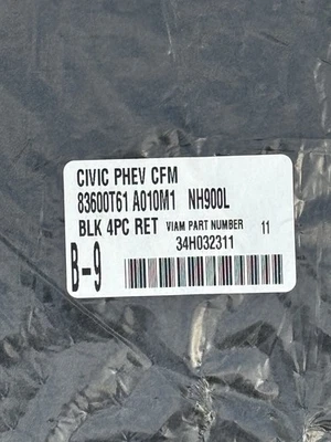 2021-25 OEM Genuine Honda Civic 83600-T20-A010M1-NH900L Carpet Floor Mats New Foto 1 de 4