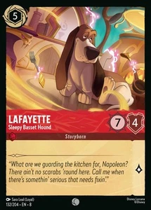 Lafayette, Sleepy Basset Hound - Reign of Jafar - Lorcana - Picture 1 of 6