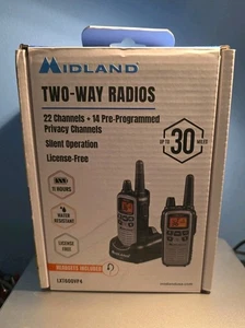 NEU Midland Radio Zwei Wege Radios 2er Pack + Kopfhörer + Ladestation (LXT600VP4) - Bild 1 von 4