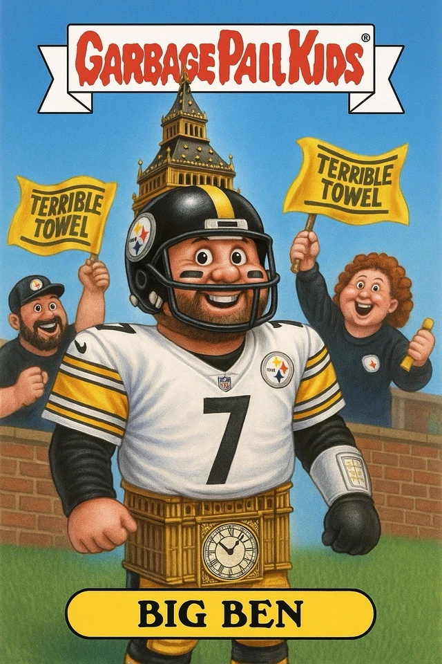 Tarjeta coleccionable personalizada GPK Big Ben Roethlisberger Pittsburgh Steelers Foto 1 de 1