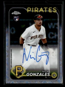 2024 Topps Chrome Logofractor Nick Gonzales Autograph - Picture 1 of 2