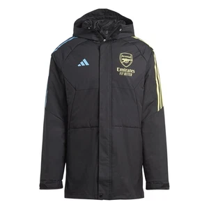 Arsenal Adidas 24/25 Navy Black Condivo Stadium Parka Jacket Small - Picture 1 of 4