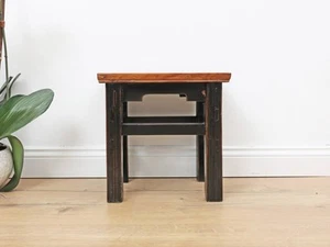 Hocker Blumentisch Meditationssitz Beistelltisch rustikal elegant #M-HSB-Y838 - Bild 1 von 5