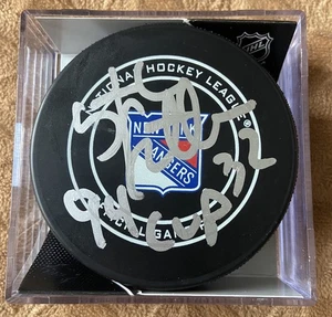Stephane Matteau AUTO SIGNED NY Rangers Game Puck + 94 Cup! PSA/JSA GUARANTEE - Picture 1 of 2