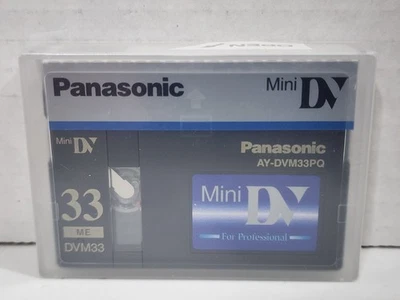 Cassette de video Panasonic AY-DVM33PQ 33 minutos mini DV calidad profesional Foto 1 de 3