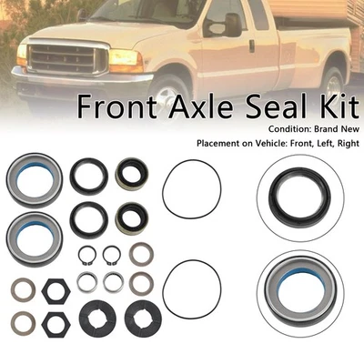 Front Axle Seal and Thrust Washer Kit Fit Ford Excursion F250 F350 1998-2004 US - Image 1 of 4