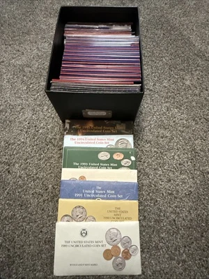 1989-2025 Uncirculated Coin Sets.  OGP, 36 Consecutive Yrs - Image 1 of 2