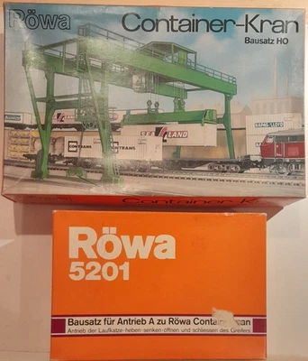 Röwa - Container Kran und Antrieb - Röwa 5200 und Röwa 5201 - Bausätze in OVP - Bild 1 von 3