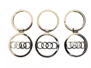 3 Audi Logo Polished Keychains - Bild 1 von 1