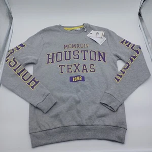 NWT Denim & Flower Men's Houston, TX Texas Pullover Sweater Sweatshirt Sz small - Picture 1 of 5