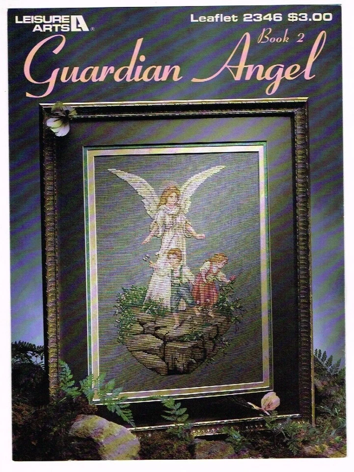 Guardian Angel Book 2 Cross Stitch Chart Leaflet Leisure Arts 1993 Vintage #2346 - Image 1 of 1