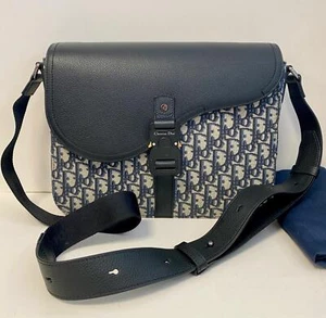 Authentic Christian Dior Oblique Jacquard Saddle Messenger Bag new - Picture 1 of 10