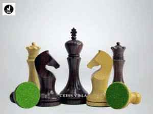 3.9" Zadar Series Modern Minimalist Chess Pieces Only Set -Weighted Rosewood - Picture 1 of 7