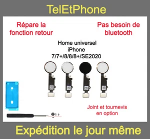 Bouton Home Fonctionnel Iphone 7 7 plus 8 8plus SE2020 Fonction Retour Accueil - Bild 1 von 15