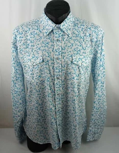 Camisa Western Patron Cito Etiqueta Roja 2XL Hombres Botón A Presión Estampado Completo Vaquero - Imagen 1 de 12