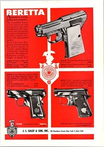 VINTAGE 1952 BARETTA CHROME ENGRAVED BANTAM PRINT AD - Picture 1 of 1