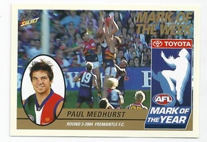 2005 Select Tradition Mark of the Week (MW3) Paul MEDHURST Fremantle - Picture 1 of 1