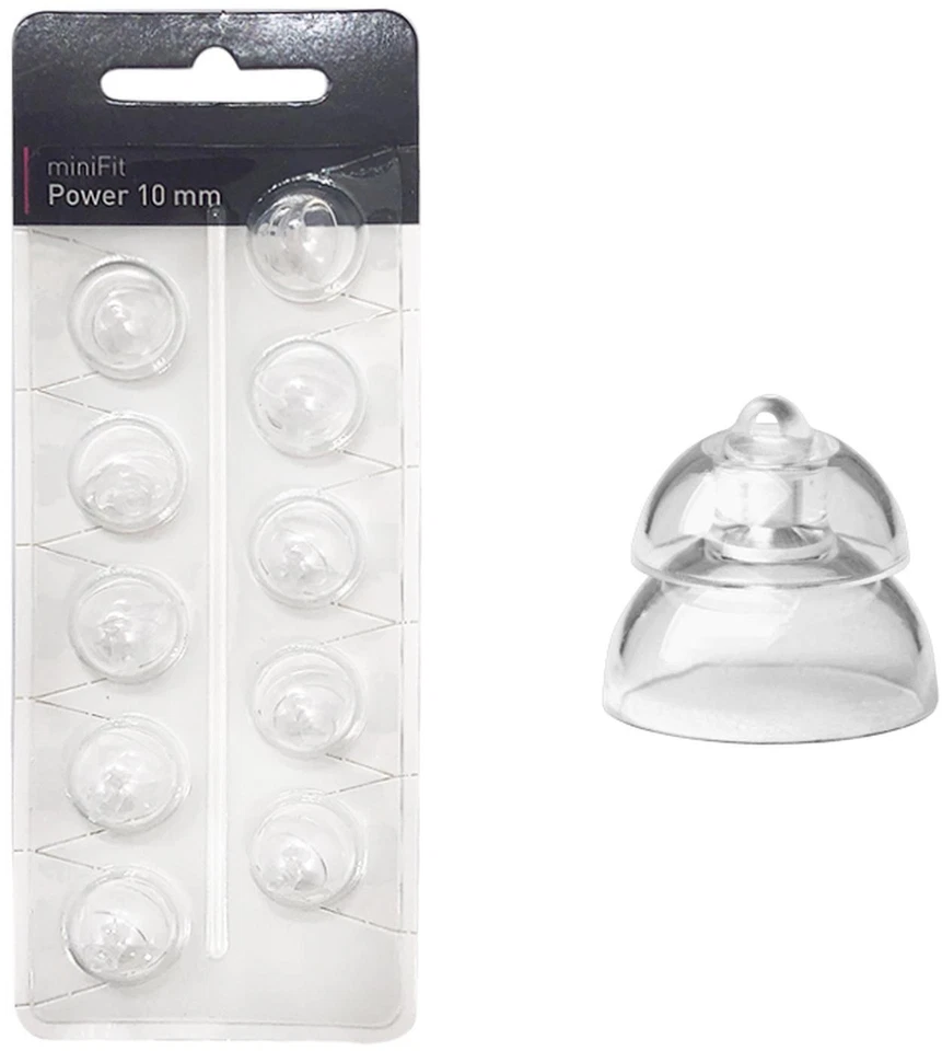 2x EWANTO miniFit 10er Blister 10 mm Power wie Oticon Domes Kuppeln Schirmchen