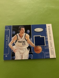 Steve Nash 2002-03 Hoops Hot Prospects Materials Jersey #HM-SN Dallas Mavericks