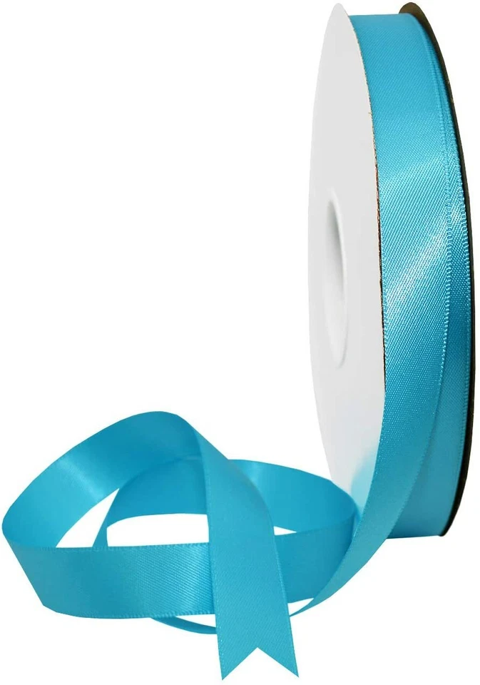 5/8 inch satin Double Faced Ribbon 10 yards - wrapped on flat card - Image 1 of 1