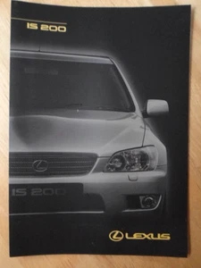 LEXUS IS200 orig 1998 1999 Czech Mkt Sales Brochure - Picture 1 of 3