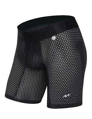 MAO Sport Compression Boxer Short Mid-Cut Underwear Black 1113.5 15 - Image 1 of 2