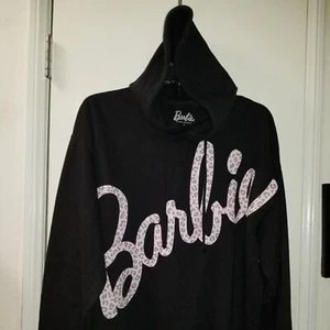 Barbie Animal print on pink hoolde pullover long sleeves - Picture 1 of 6