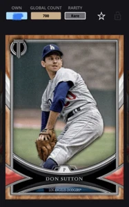 Topps Bunt DIGITAL 2018 Don Sutton Dodgers Tribute - Picture 1 of 1