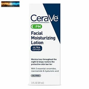 CeraVe Pm Gesichts- Feuchtigkeitslotion Nachtcreme Mit Hyaluronsäure Und Niac - Bild 1 von 6