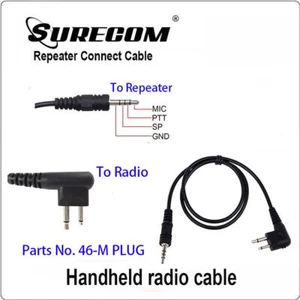 46-M Repeater Controller Cable for Motorola GP88 GP3688 GP3188 GTI GTX LTS2000 - Picture 1 of 1