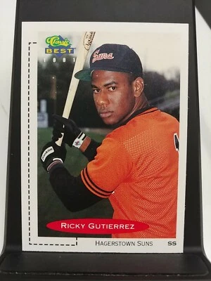 1991 Classic Best #55 Ricky Gutierrez Hagerstown Suns Pre-Rookie Card - Image 1 of 2