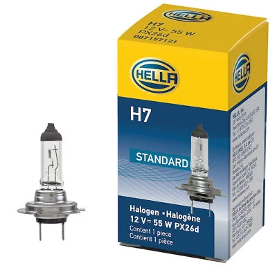 For Audi BMW HELLA H7 Standard Halogen Light Bulb 12V 55W High Beam or Low Beam - Image 1 of 4