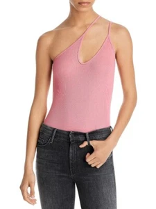 Enza Costa - Asymmetrisches Stretch Träger Tank Top in Vintage Pink, Gr. XL - Bild 1 von 2