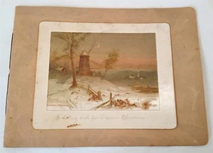 Antique Poetry Keepsake Book A Loving Wish for a Merry Christmas Summer Winds - Picture 1 of 9