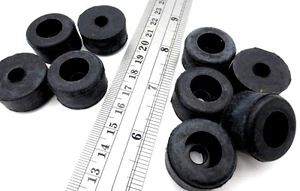 Rubber Bumper Foot Pad Inset for Bolt Head Has 1/4" Screw Hole 1" Pad 9/16" Tall - Picture 1 of 12