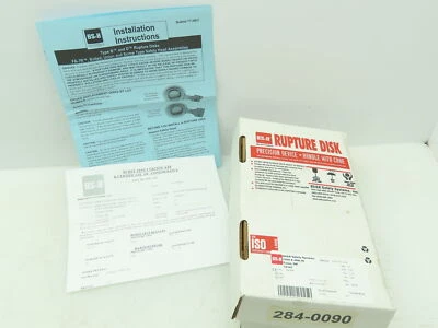 BS&B Safety Systems 1136210; CVD-J-14 Rupture Disk 2" Type DV 15 PSIG @ 72°F - Image 1 of 4