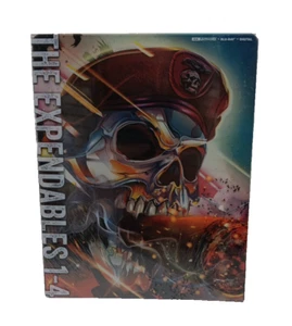 Expendables 1-4 Collection Steelbook Walmart Exclusive 4K Ultra HD *New - Picture 1 of 2