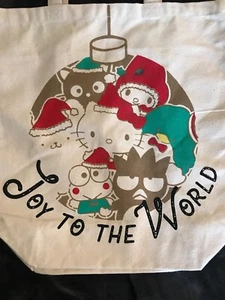 Sanrio Hello Kitty - Tote Bag - Joy To The World Christmas cotton Tote - Picture 1 of 2