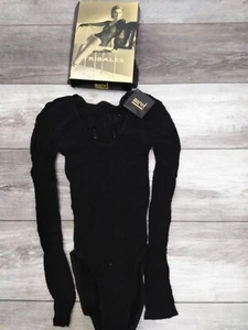 N.O.S. Body donna MARVEL BY La Perla nero floreale manica lunga TAGLIA MEDIA - Foto 1 di 9