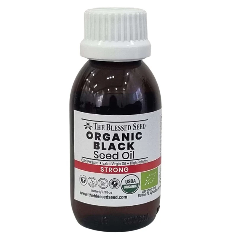 100% PURE Starkes Schwarzkümmelöl kaltgepresst 100% rein Bio Der gesegnete Samen