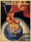 "International Brigades" 1930s Spanish Civil War Poster - 24x32