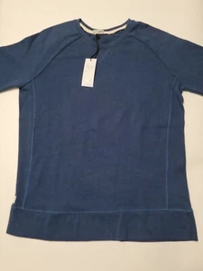 NWT Richer Poorer Mens Medium Navy Blue Crew Sudadera 100% algodón - Imagen 1 de 12