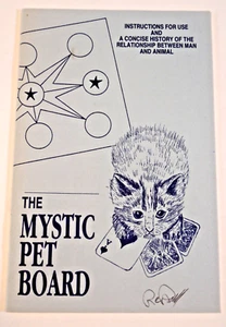 The Mystic Pet Board Vtg Pamphlet Instructions 1990 Communicate w Pets Dogs Cats - Picture 1 of 9