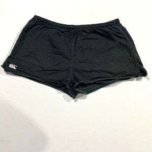 Vintage Canterbury CCC Herren Baumwolle Rugby Shorts schwarz guter gepflegter Zustand 44W - Bild 1 von 8
