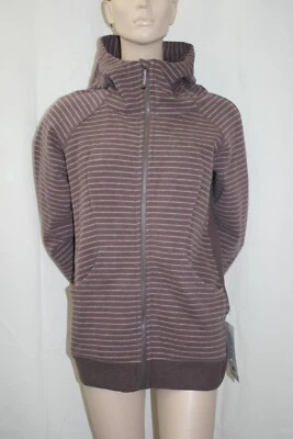 Chaqueta con Capucha Cremallera Completa Lululemon Buceo Rayas LW4ICQS | Talla: 12 NUEVA Foto 1 de 4